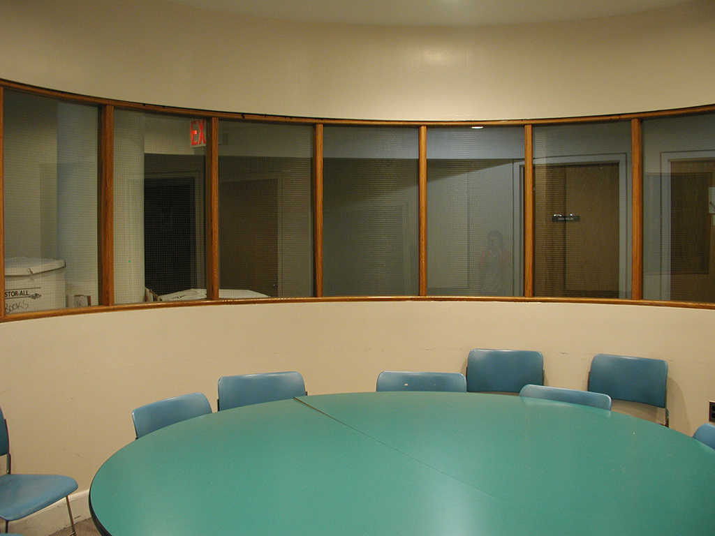 The beloved "fishbowl," Room 643.